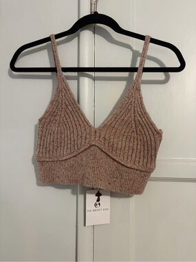 NWT The Bright Side Wool Knit Tank in Pearl Topanga Size Small